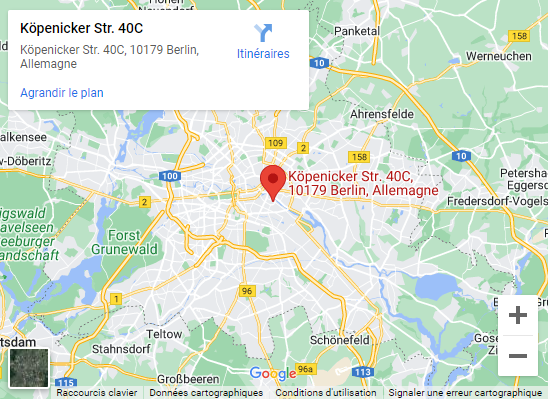 [Carte] Emplacement des bureaux de Trade Republic à Berlin