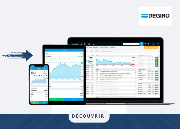 Visuel de la plateforme DEGIRO