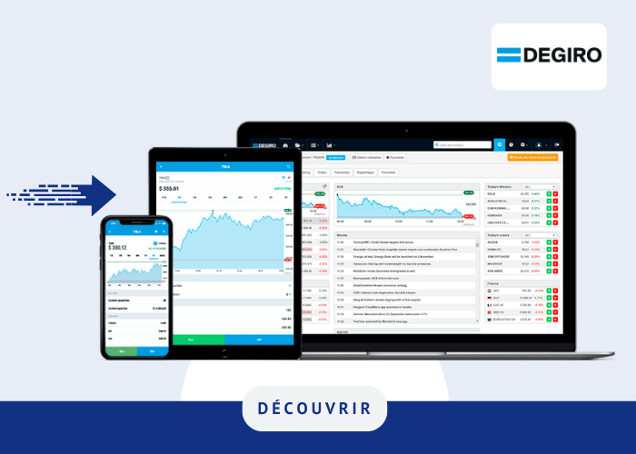 Visuel de la plateforme DEGIRO